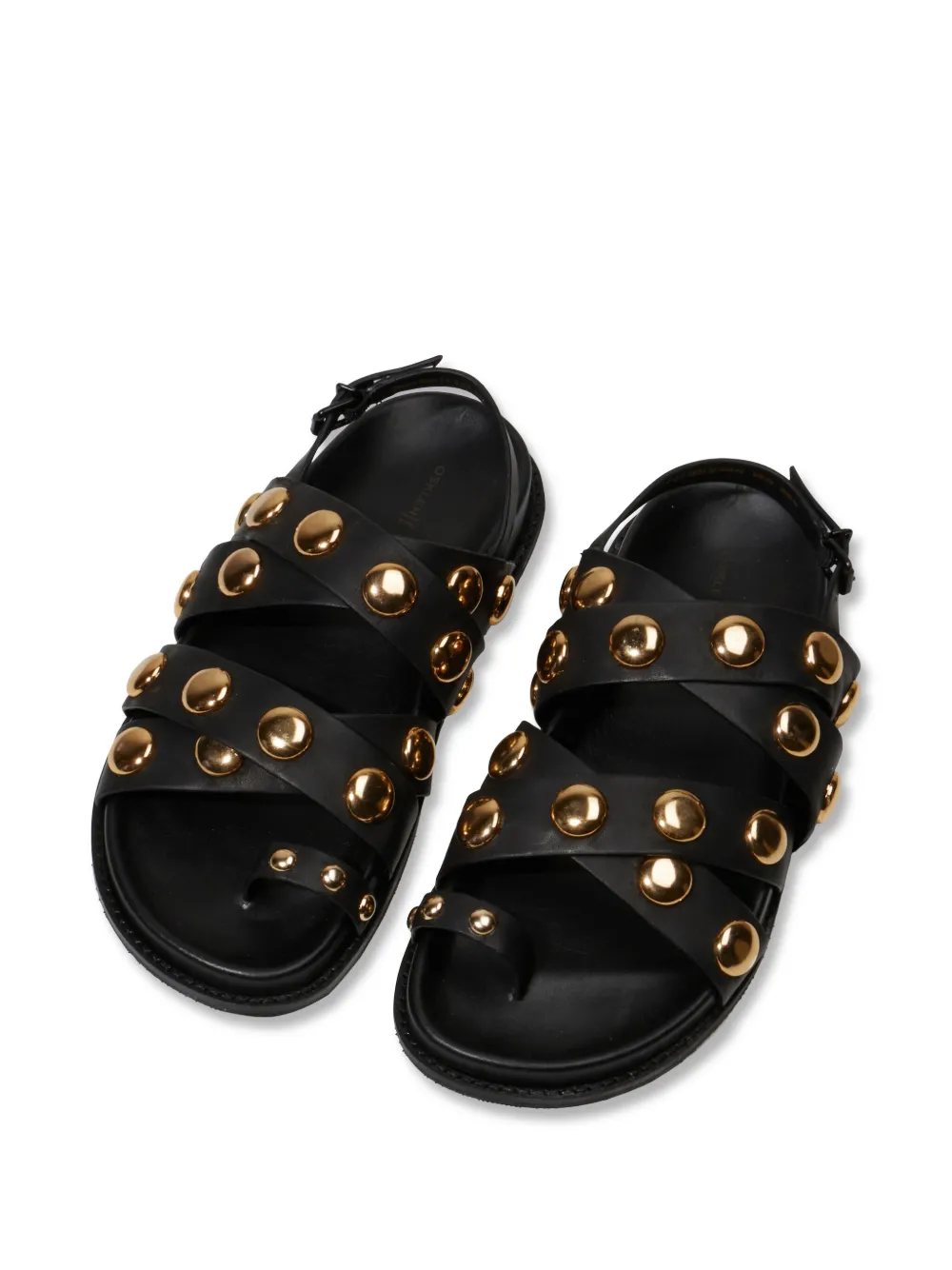 Osklen leather sandals Black
