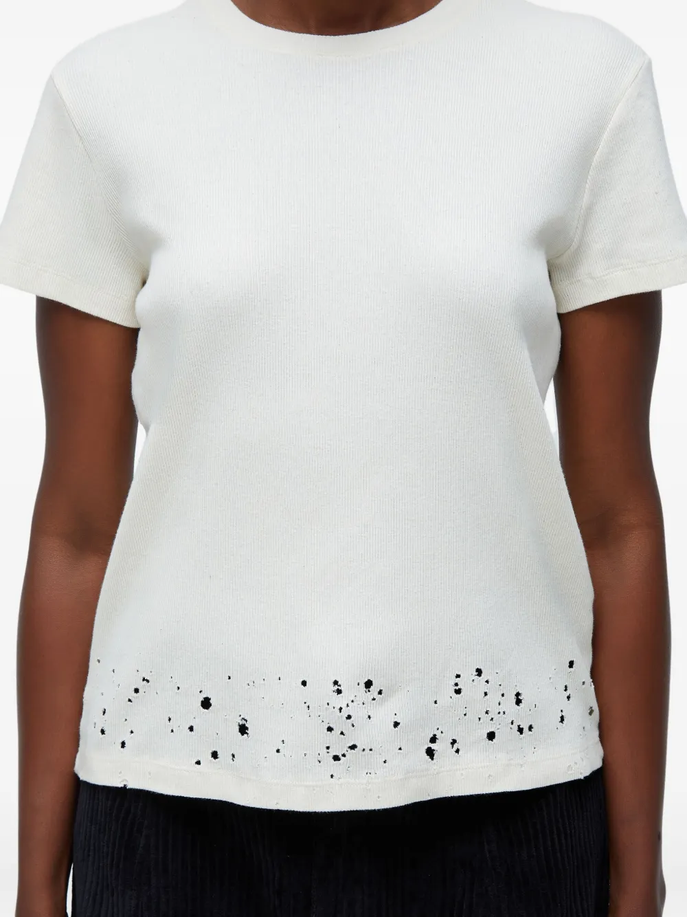 Osklen Laser-cut Detail T-shirt In White