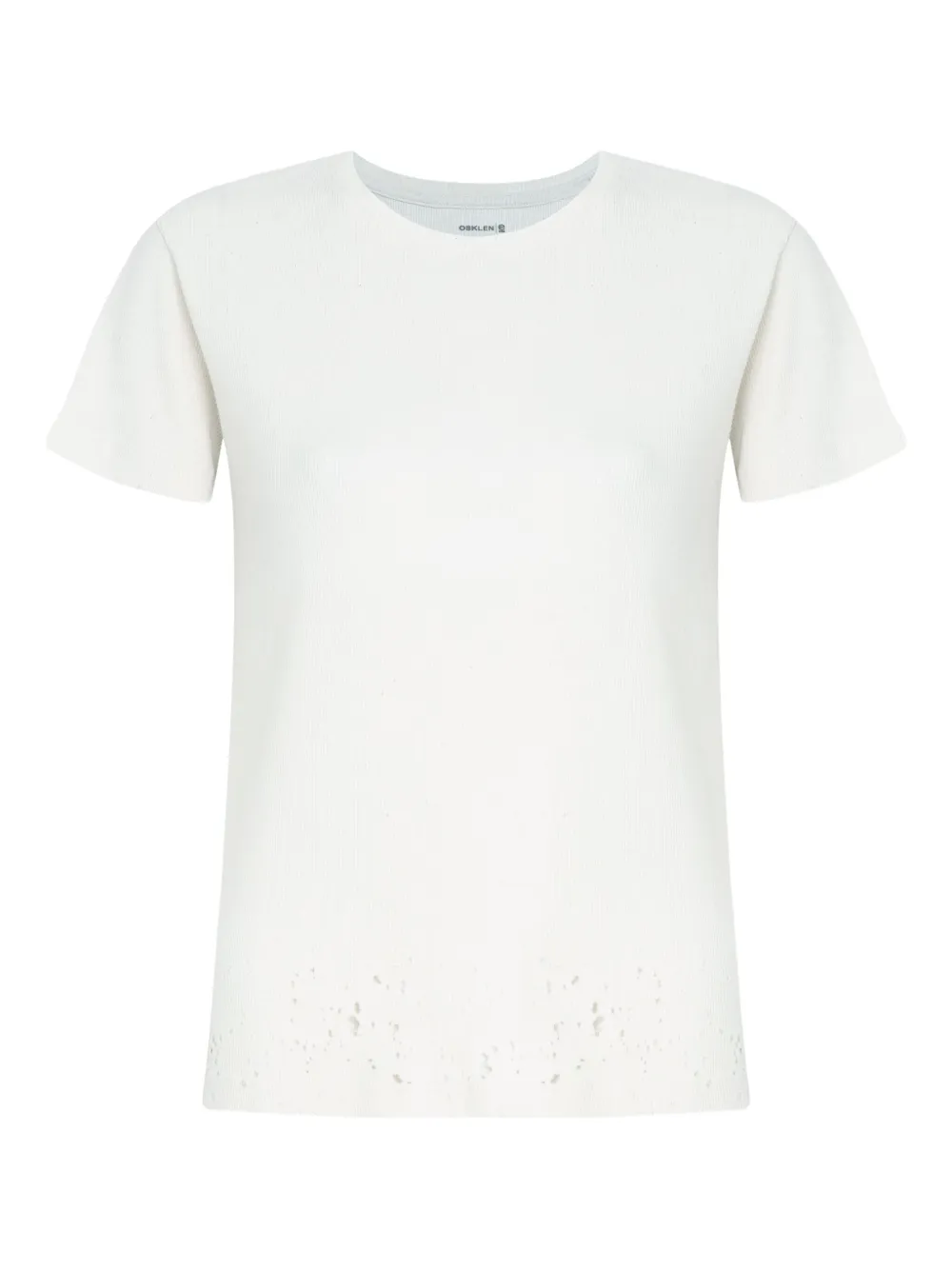 Osklen Laser-cut Detail T-shirt In White