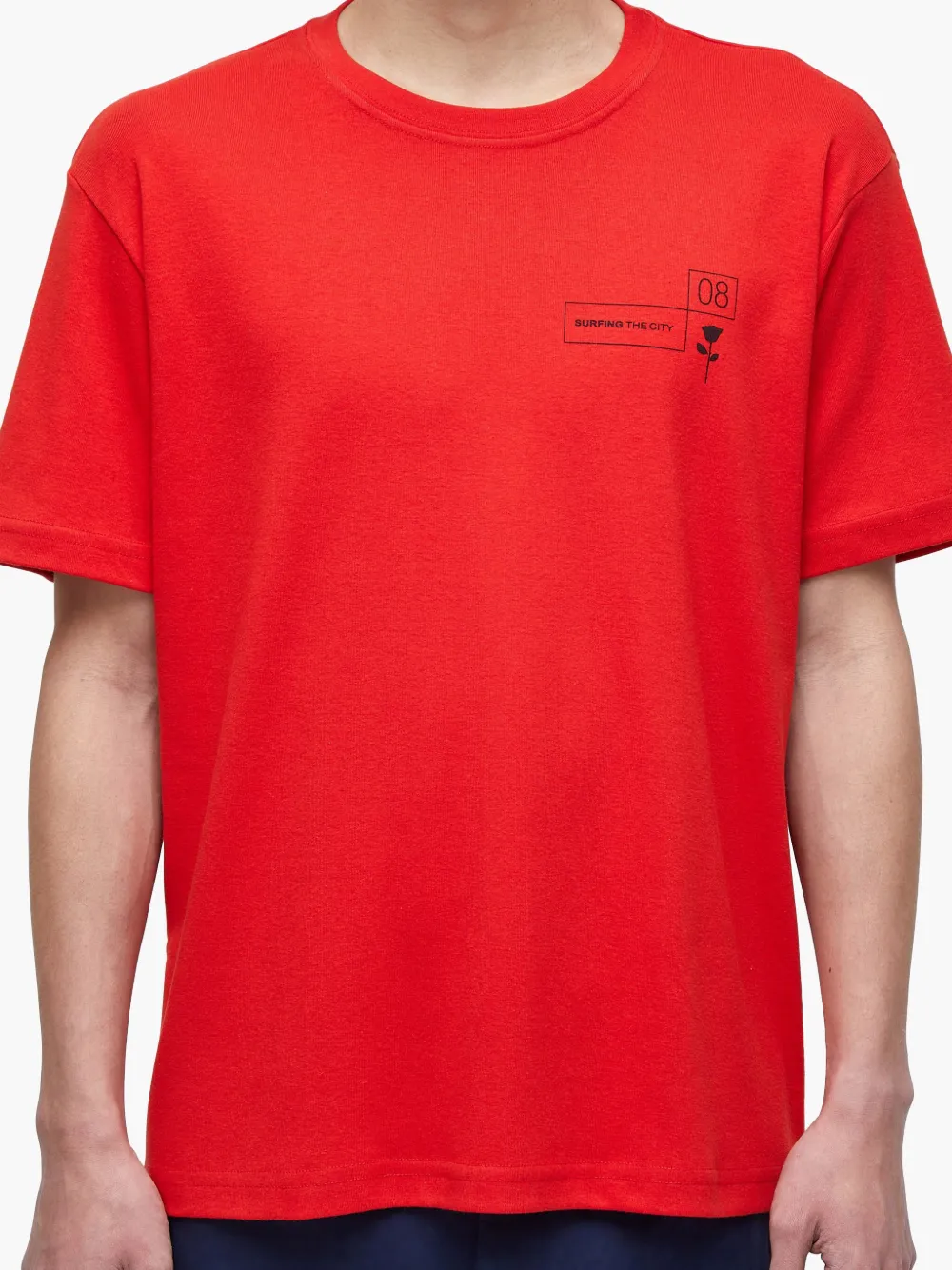 Osklen T-shirt met logoprint Rood