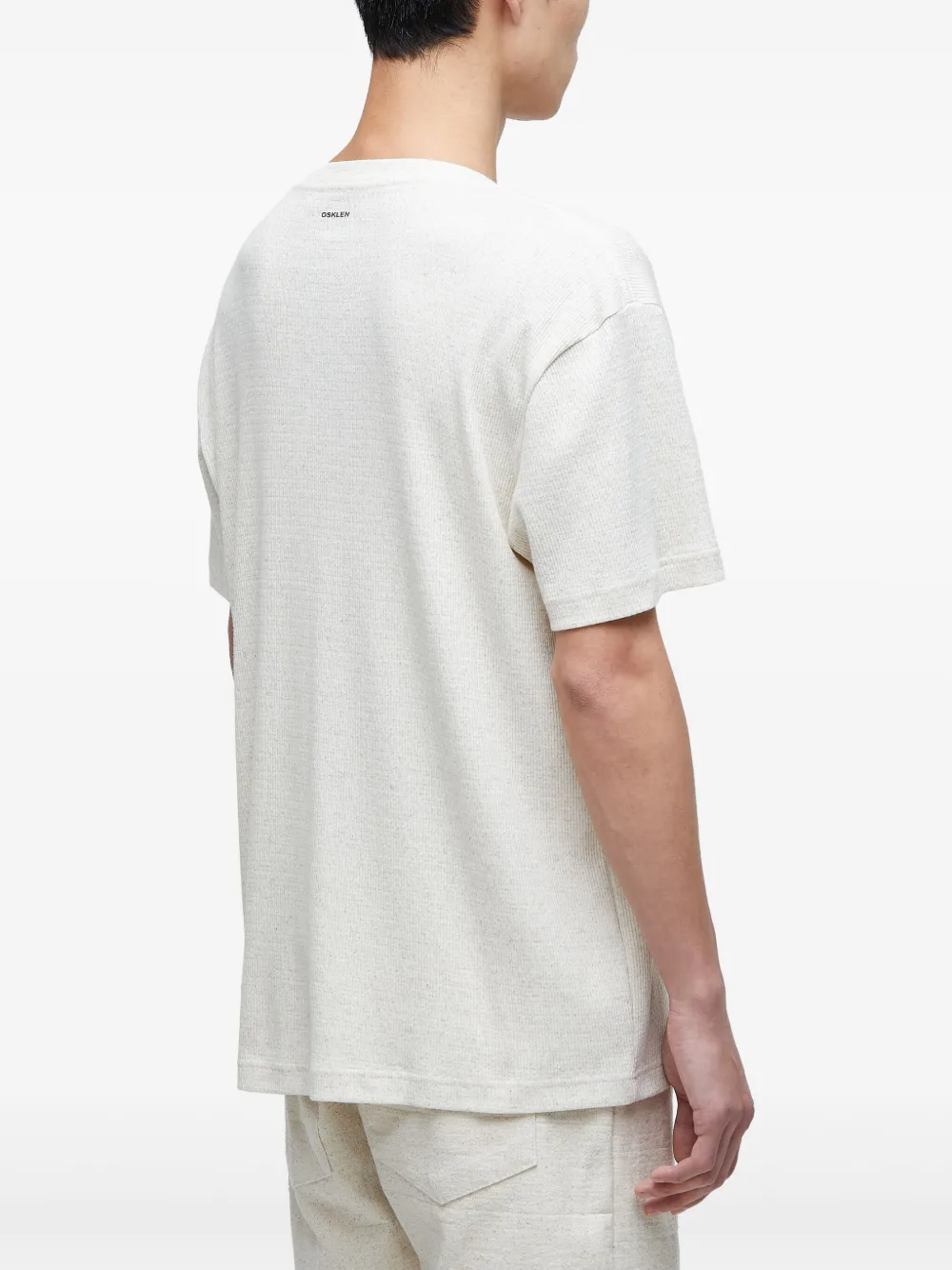 Osklen Textured Short-sleeve T-shirt In White