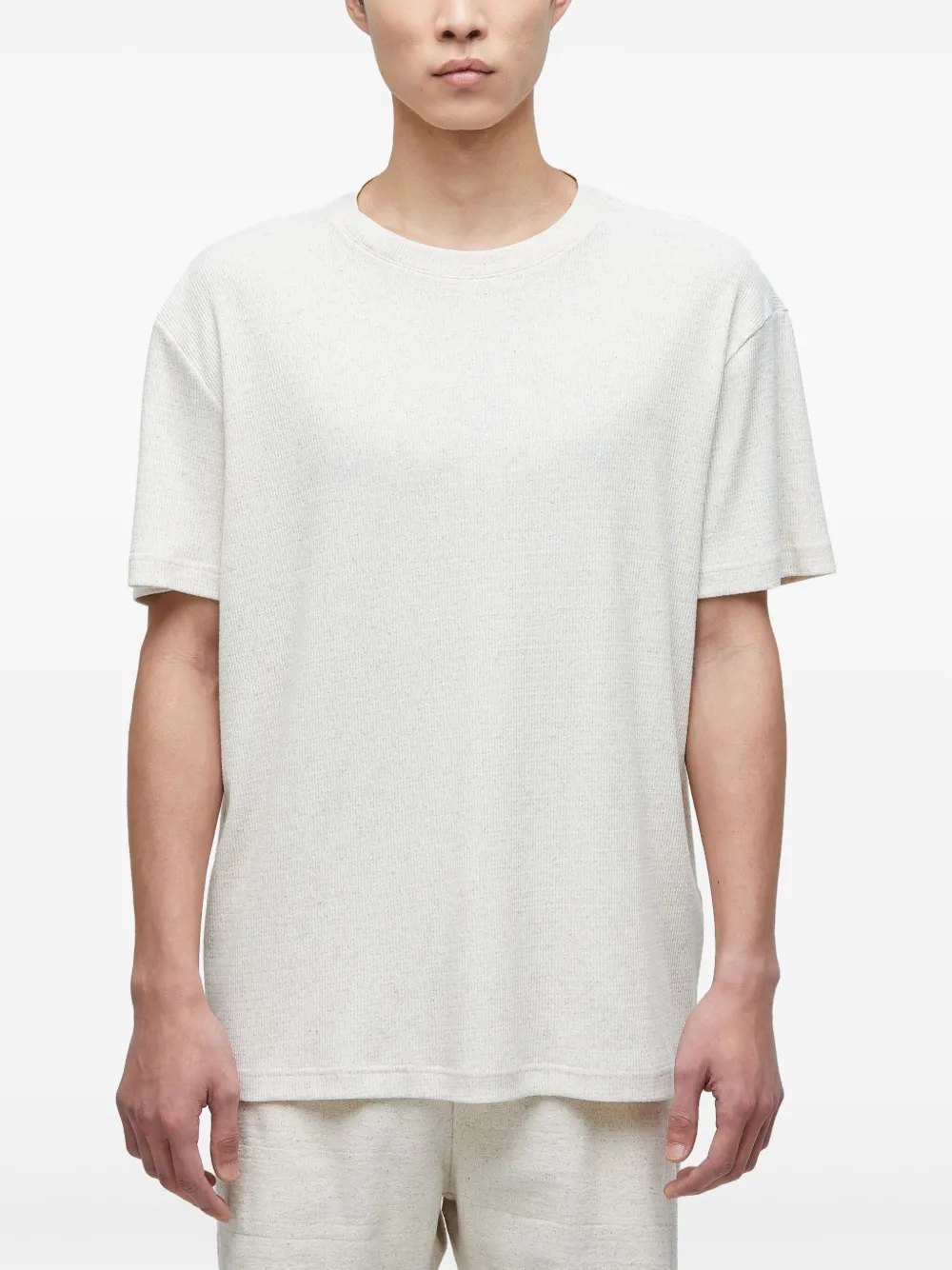 Osklen T-shirt met textuur en korte mouwen - Wit