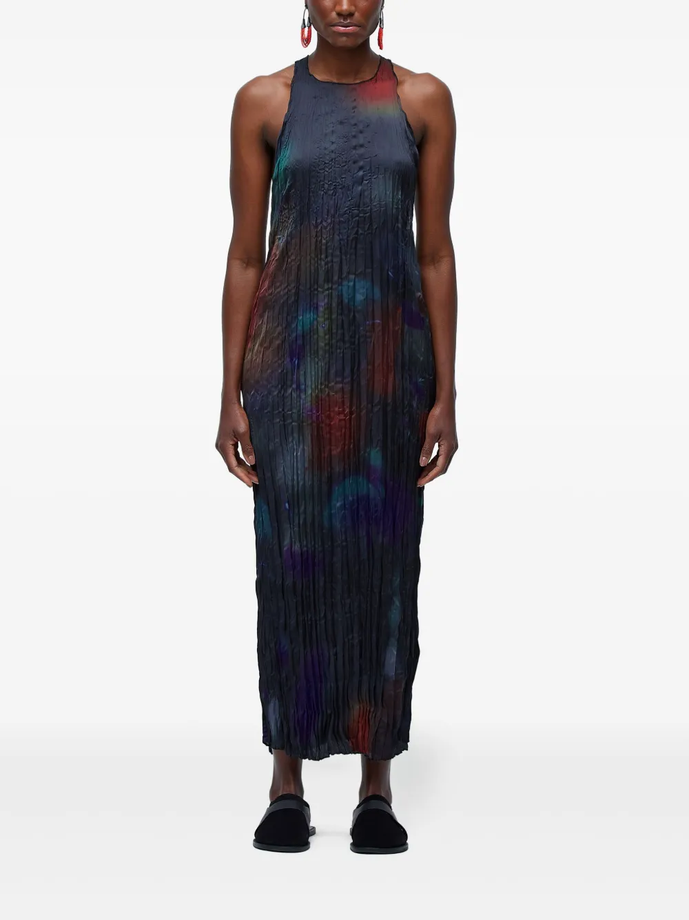 Osklen Geplooide maxi-jurk Blauw