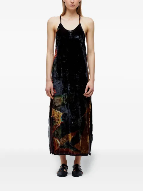 Osklen scoop-neck slip midi dress