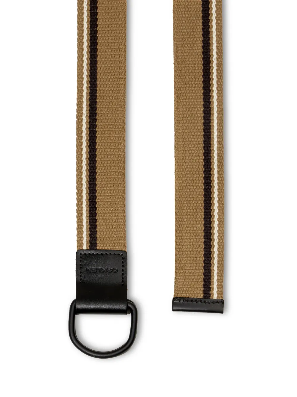 Osklen Gestreepte riem Beige