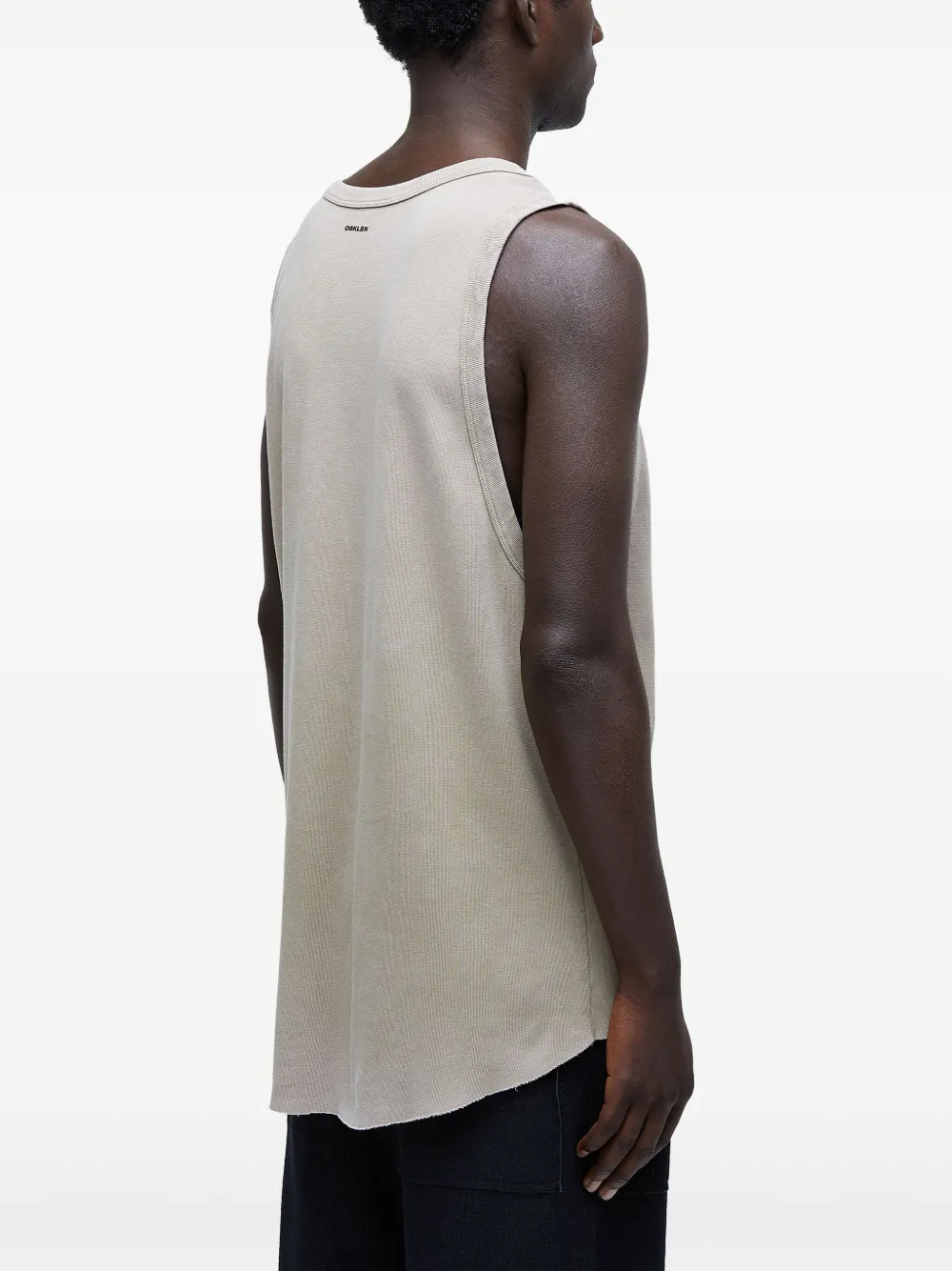 Osklen Asymmetrische tanktop Beige