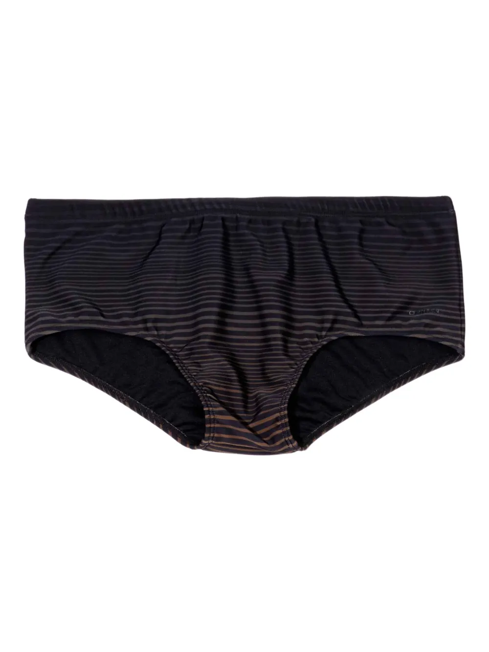 Osklen gradient-effect striped swim trunks | Black | Image 1