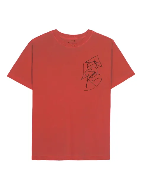 Osklen t-shirt med märkets kännetecknande grafiska tryck