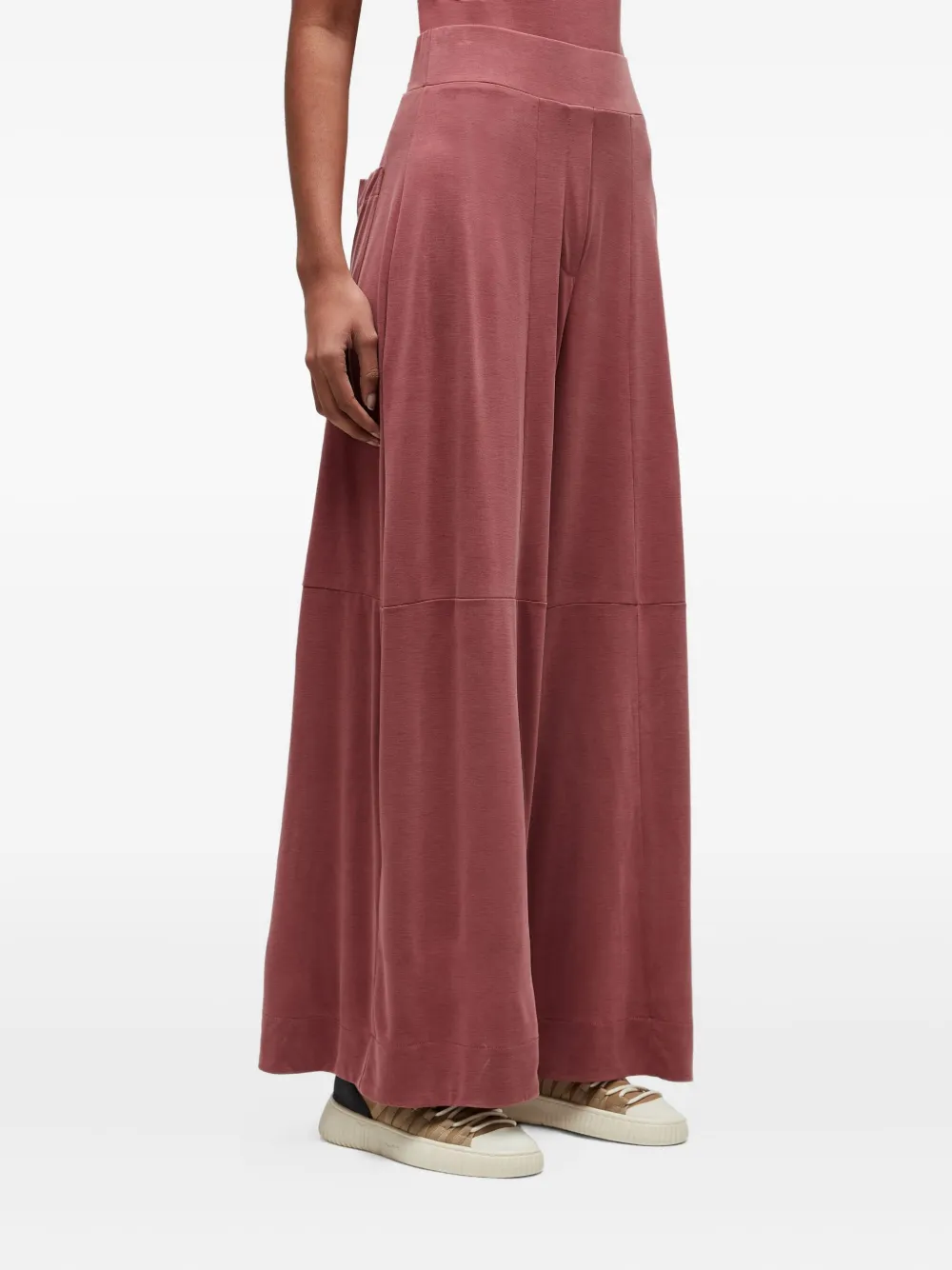 Osklen Broek met vlakken en verwassen-effect Rood