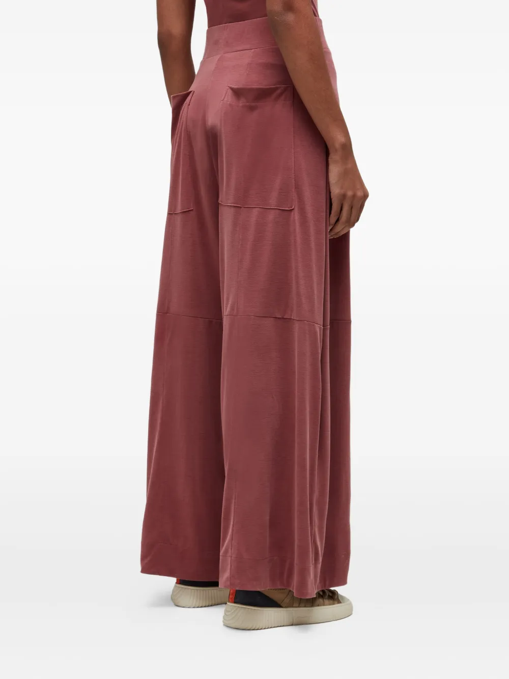 Osklen Broek met vlakken en verwassen-effect Rood