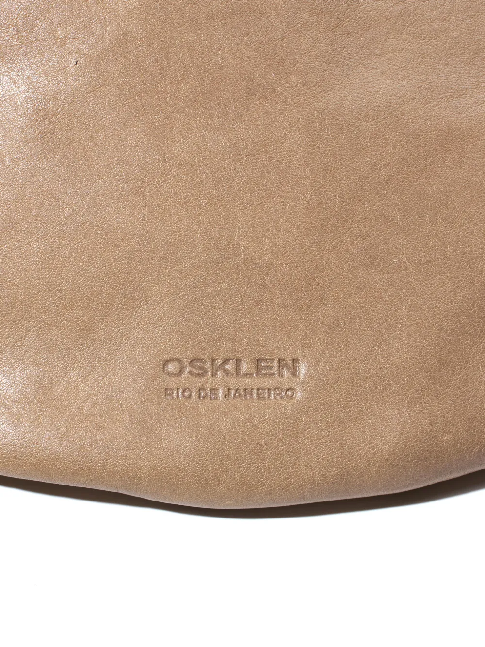 Osklen Leren heuptas Beige