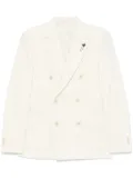 Lardini double-breasted blazer - White