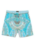 Camilla Temple of Light swim shorts - Blue