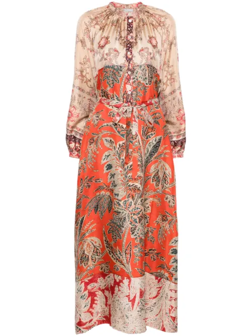 Robe longue Aloe en soie - Pierre-Louis Mascia - Modalova