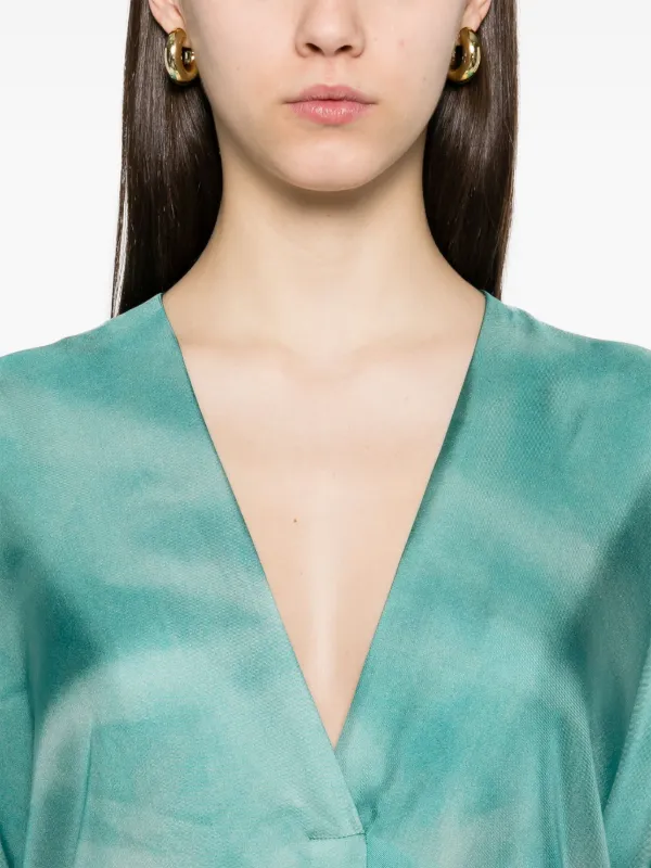 ワンピース PIERRE LOUIS MASCIA Women Dresses ALOES KL12428 515004 Blue ALOE Dress Silk in AQUAMARINE | Pierre-Louis Mascia®