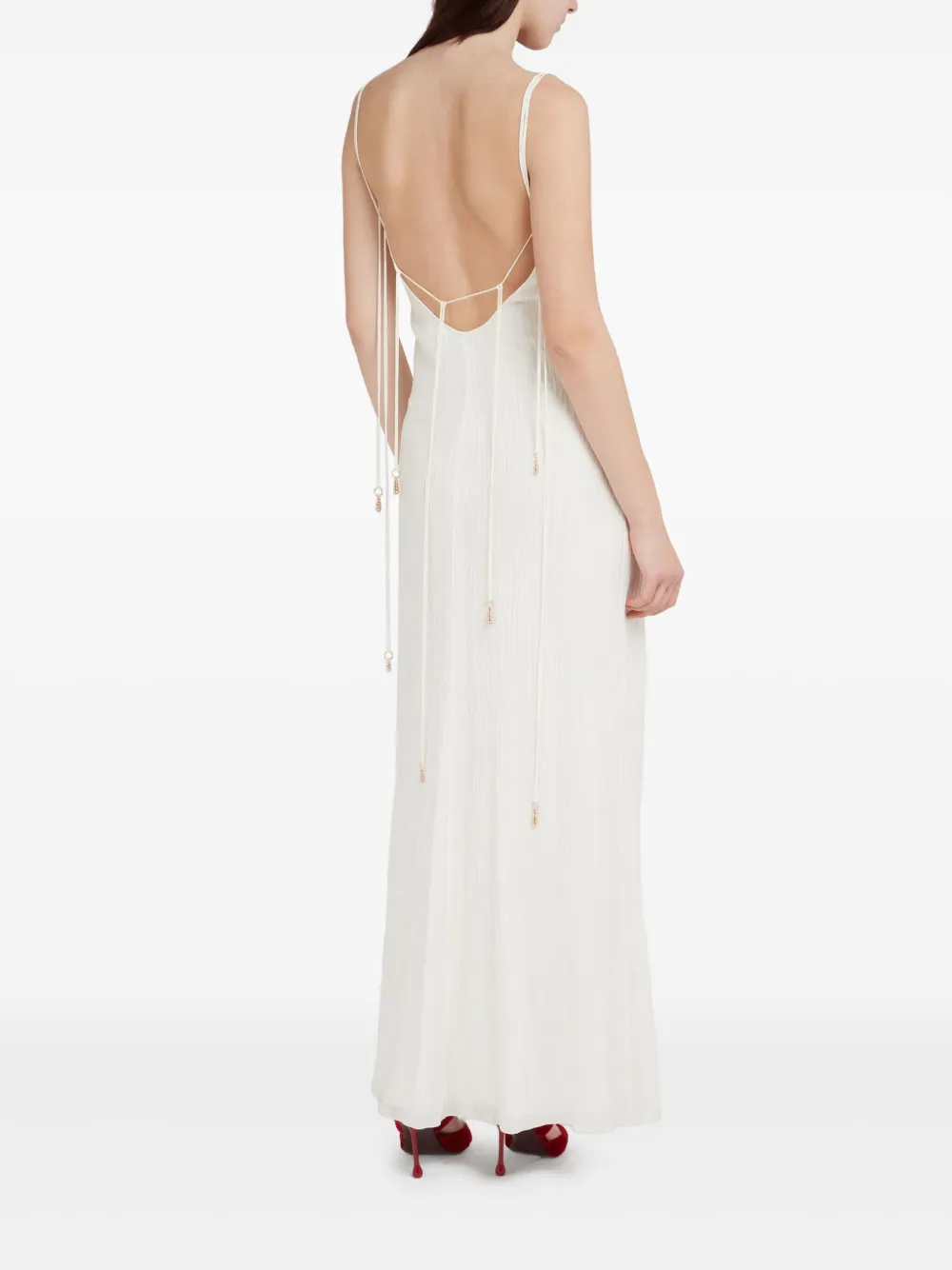 Gabriela Hearst Avebury maxi-jurk Wit