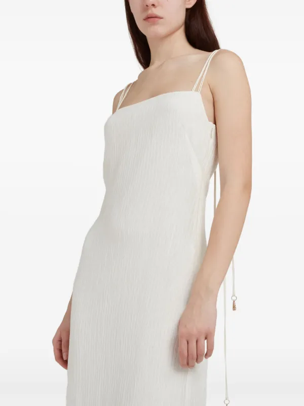 gabriela hearst dress - Ranya Puff Sleeve Maxi in Golden Birch Linen Twill - Golden Birch - 38 NC and Brentwood Gabriela Hearst - Adelaide Emerald