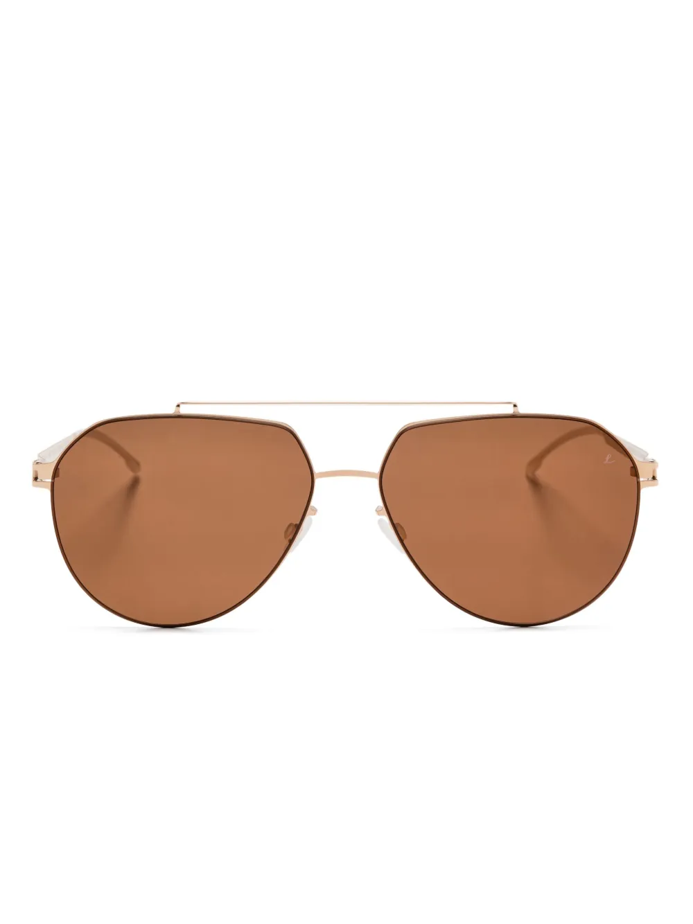 Mykita Zonnebril met piloten montuur Bruin