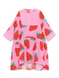 Stella McCartney Kids strawberry-print dress - Pink