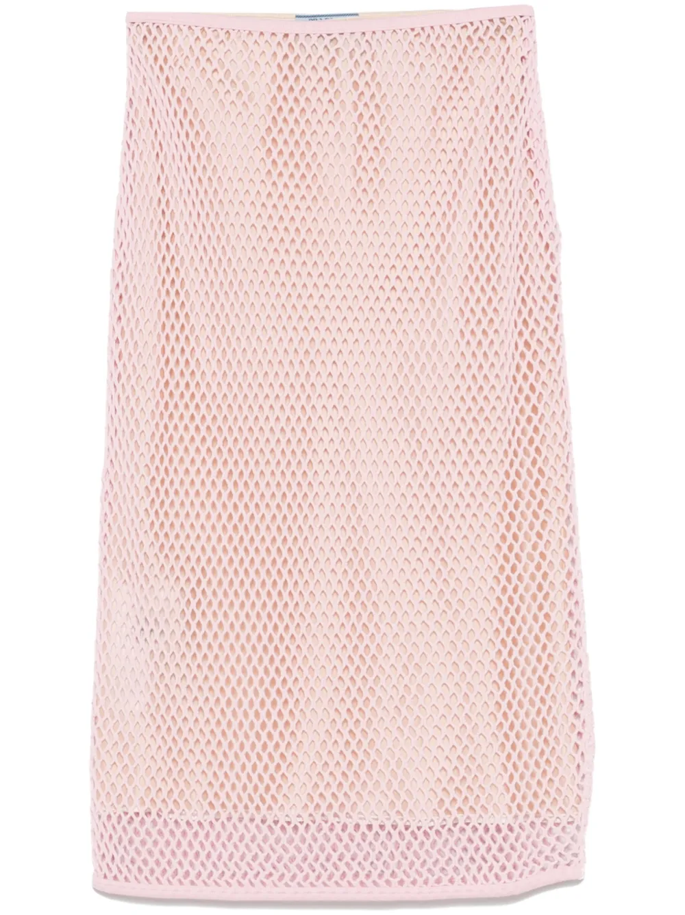 Prada Opengebreide mini-rok Roze