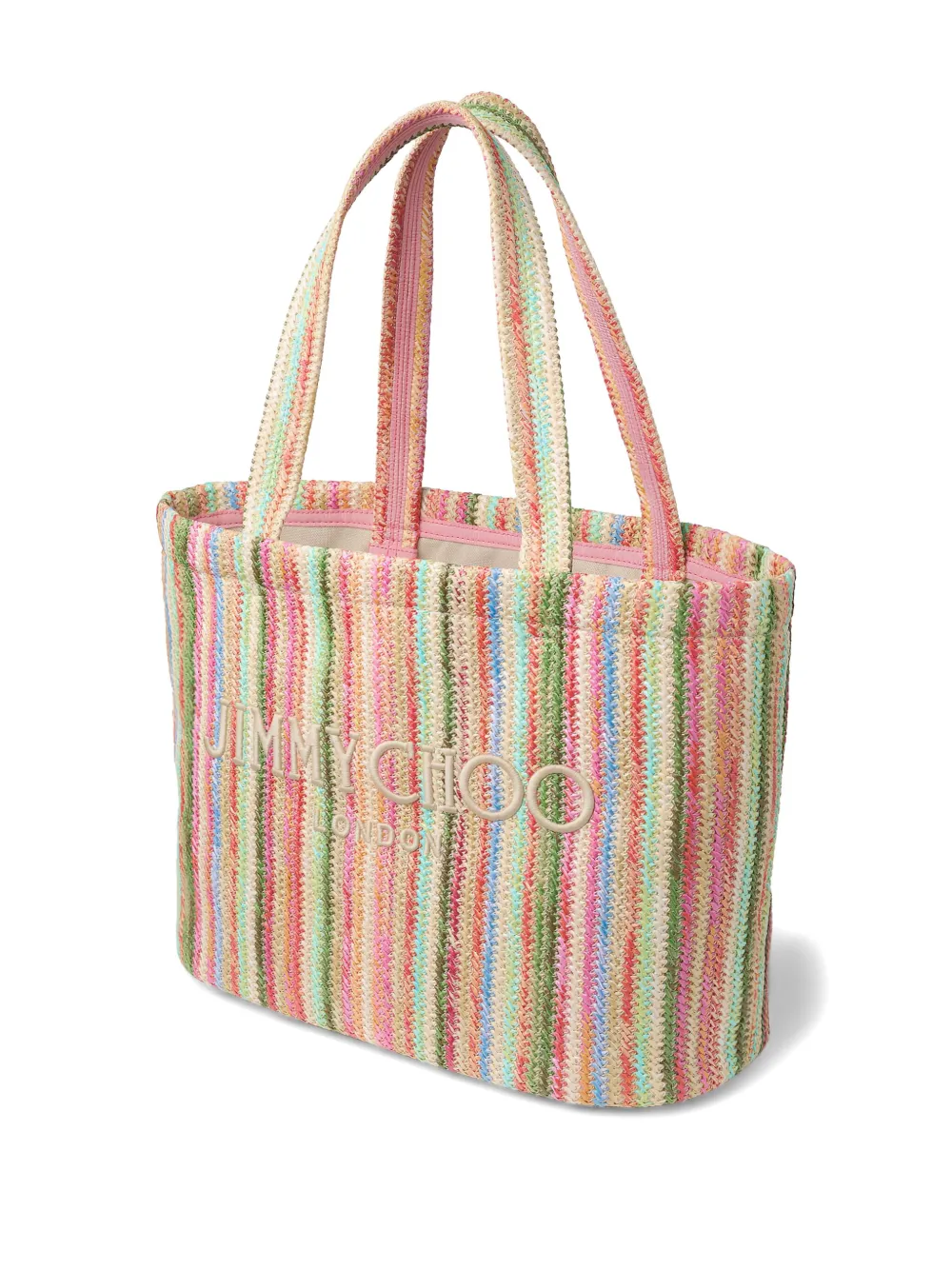 Jimmy Choo Gestreepte shopper Roze