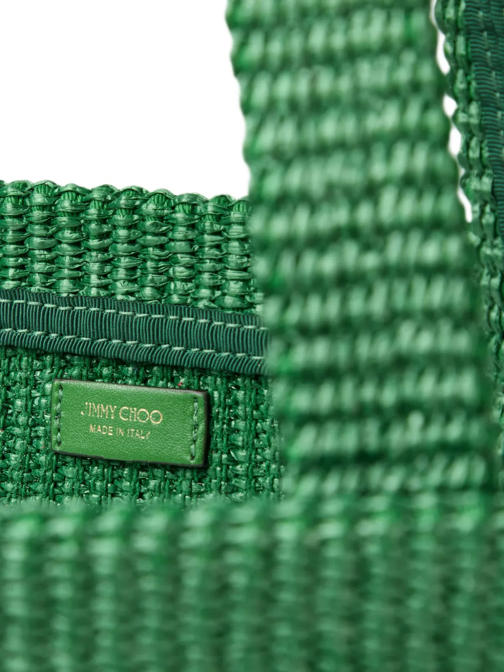 Jimmy Choo Shopper met geborduurd logo Groen