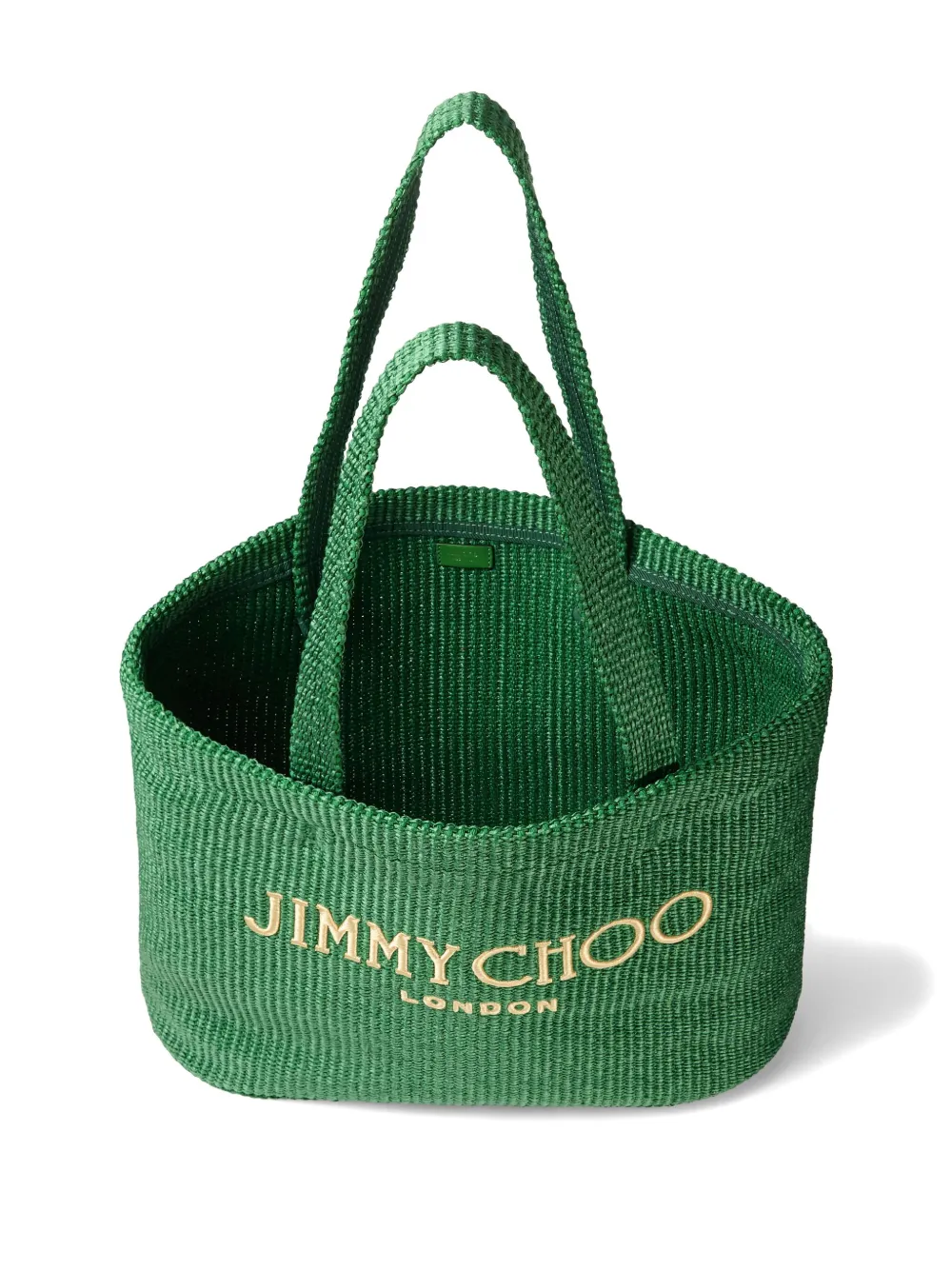 Jimmy Choo Shopper met geborduurd logo Groen