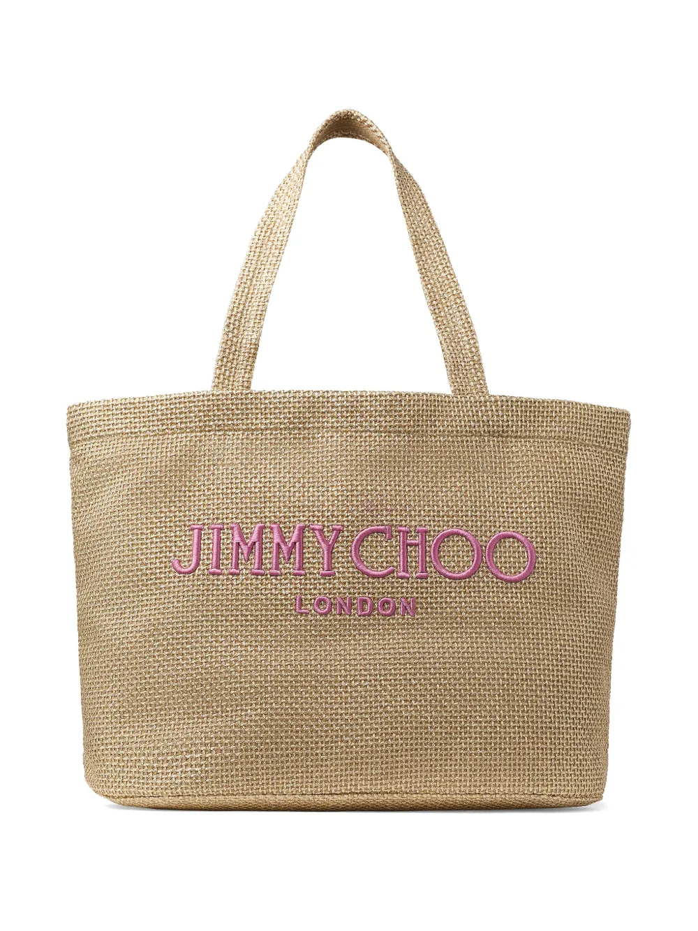 logo-embroidered tote bag