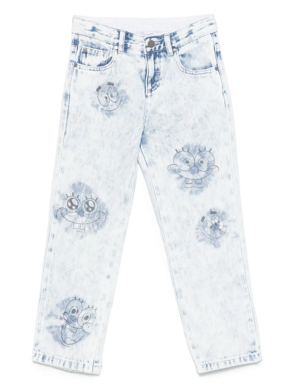 Stella McCartney Kids Jeans met print Blauw