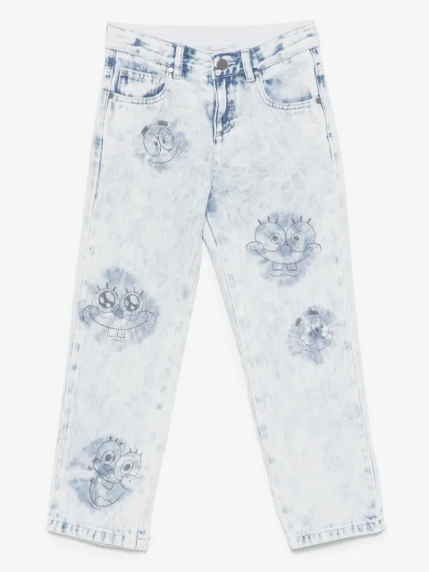 Stella McCartney Kids Spongebob printed jeans