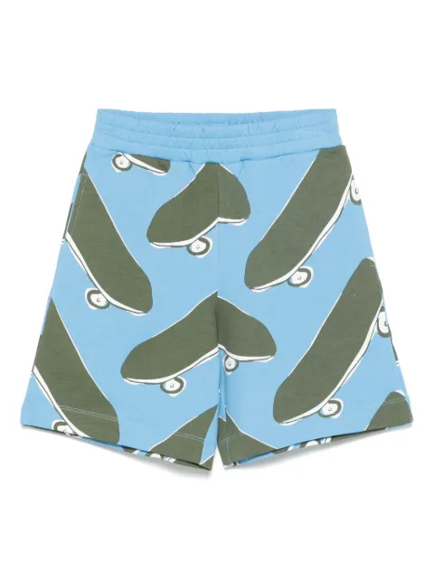Stella McCartney Kids skateboard-print shorts