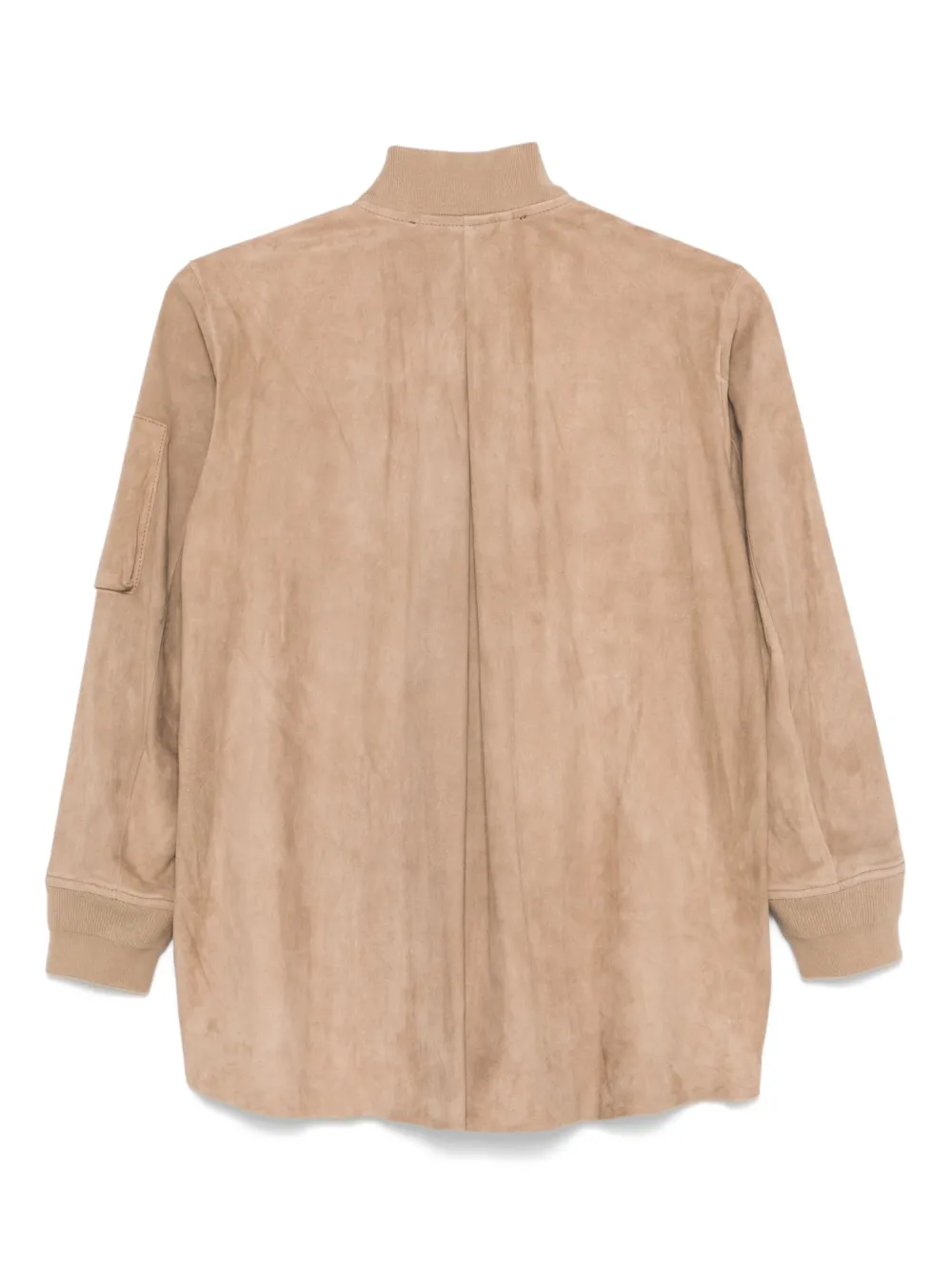 Salvatore Santoro suede bomber jacket - Bruin