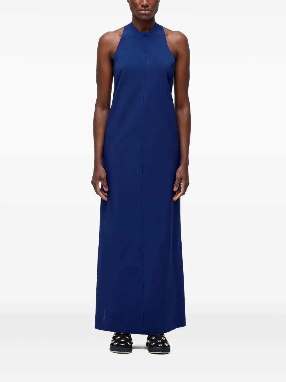 Osklen Maxi-jurk met col Blauw