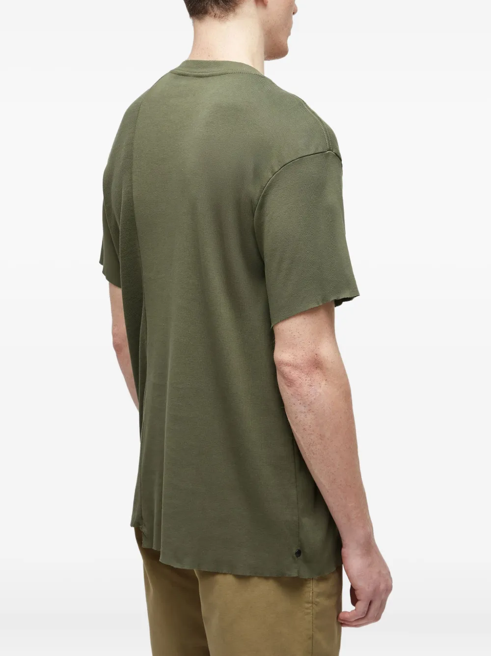 Osklen Asymmetrisch T-shirt met korte mouwen Groen