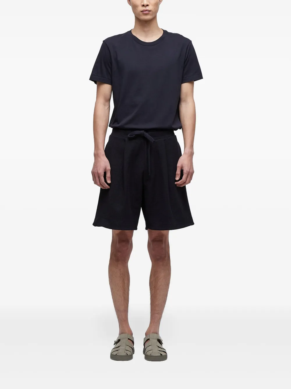 Osklen Geplooide shorts Zwart