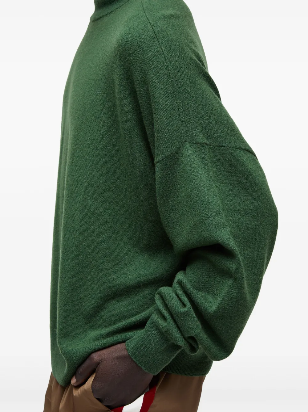Osklen Oversized trui met hoge hals Groen