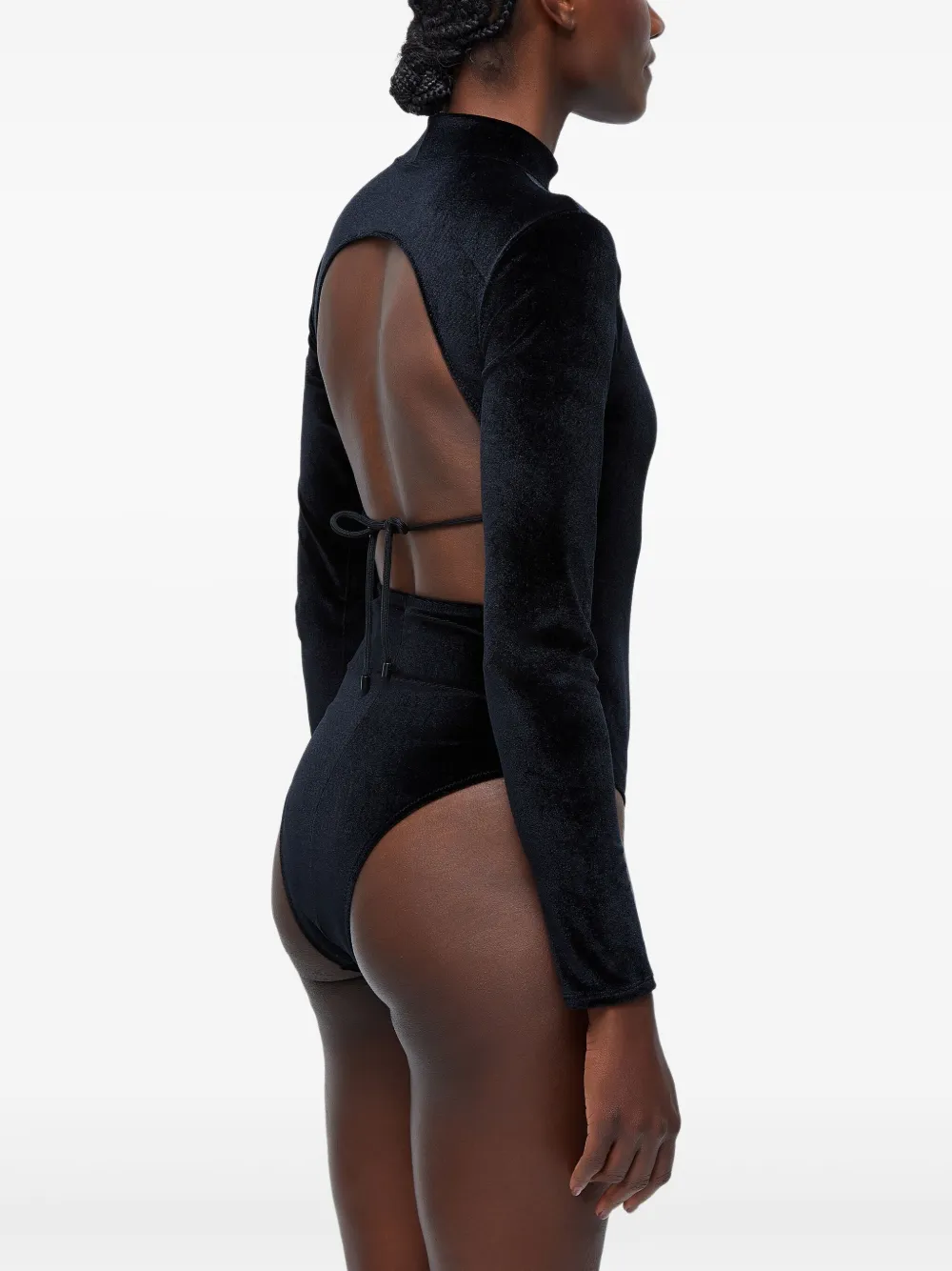 Osklen Fluwelen bodysuit Zwart