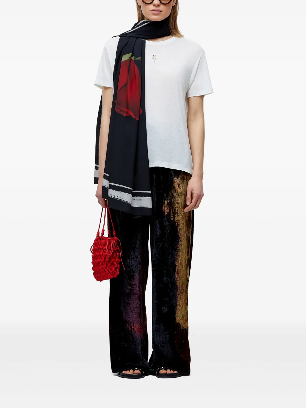 Osklen Zijden sjaal Zwart