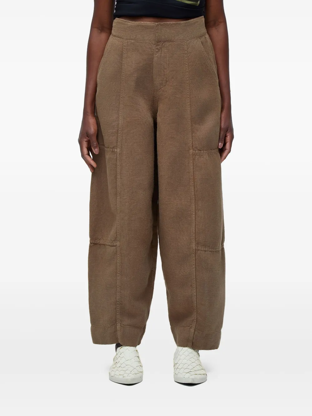 Osklen Linnen broek - Bruin
