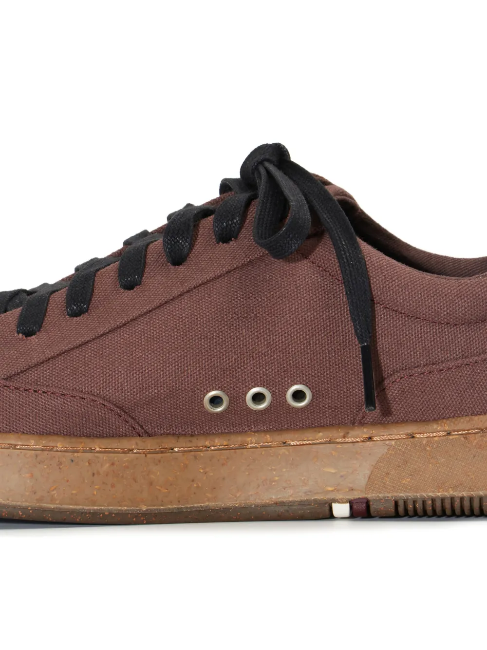 Osklen panelled lace-up trainers Brown