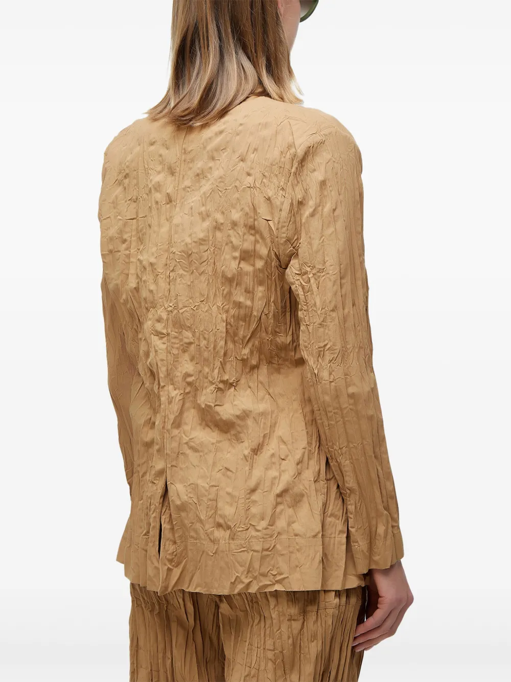 Osklen Gekreukte blazer Beige