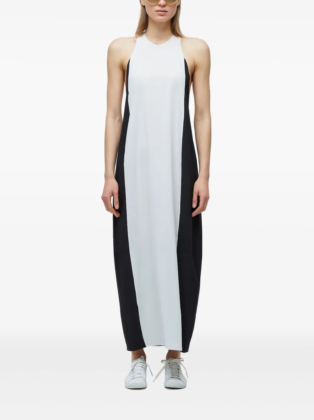 Osklen two-tone midi dress - Wit
