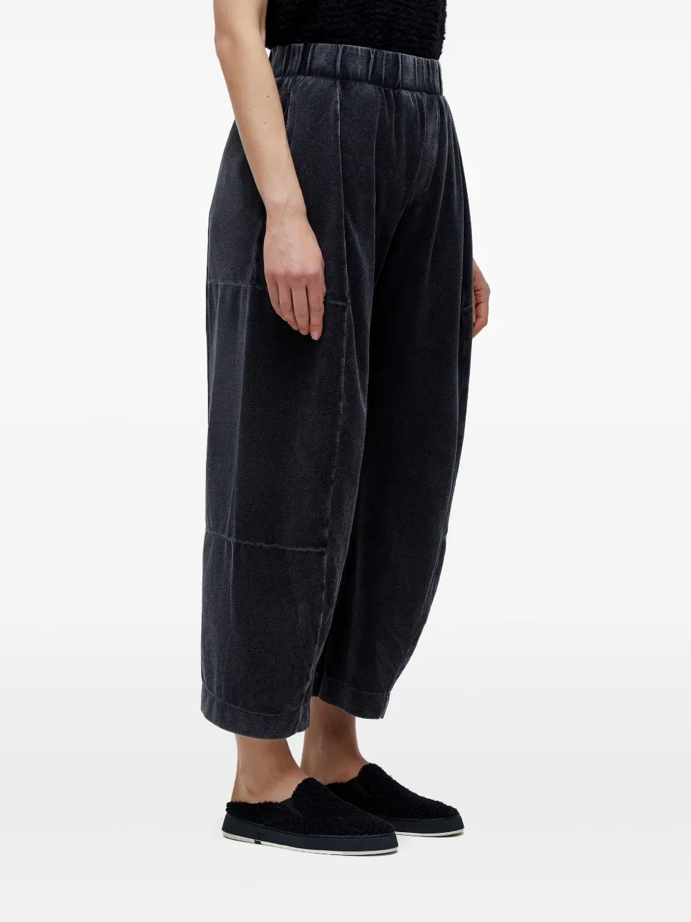 Osklen Plush Tapered Trousers In Blue