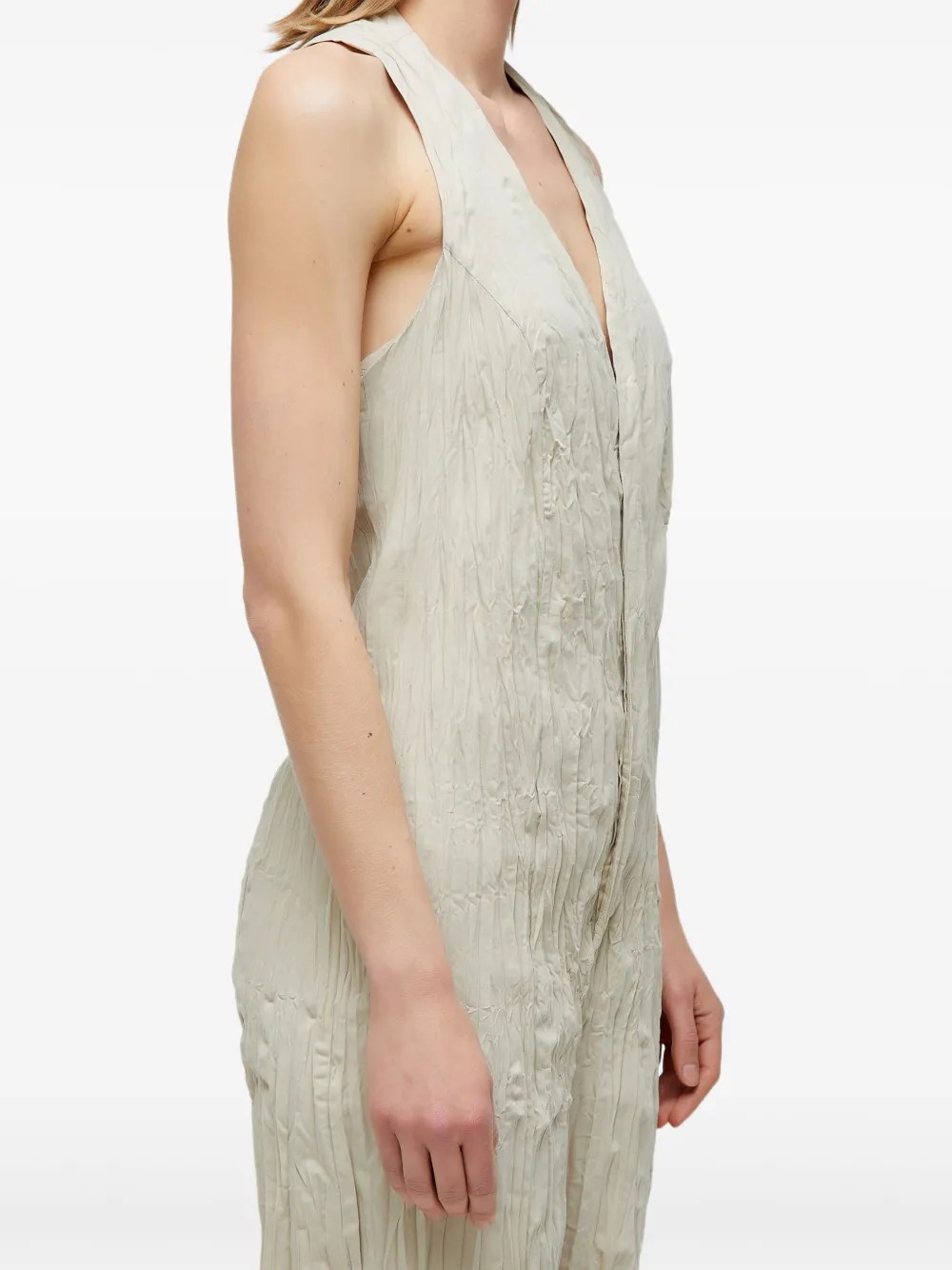 Osklen Geplooid jumpsuit Beige