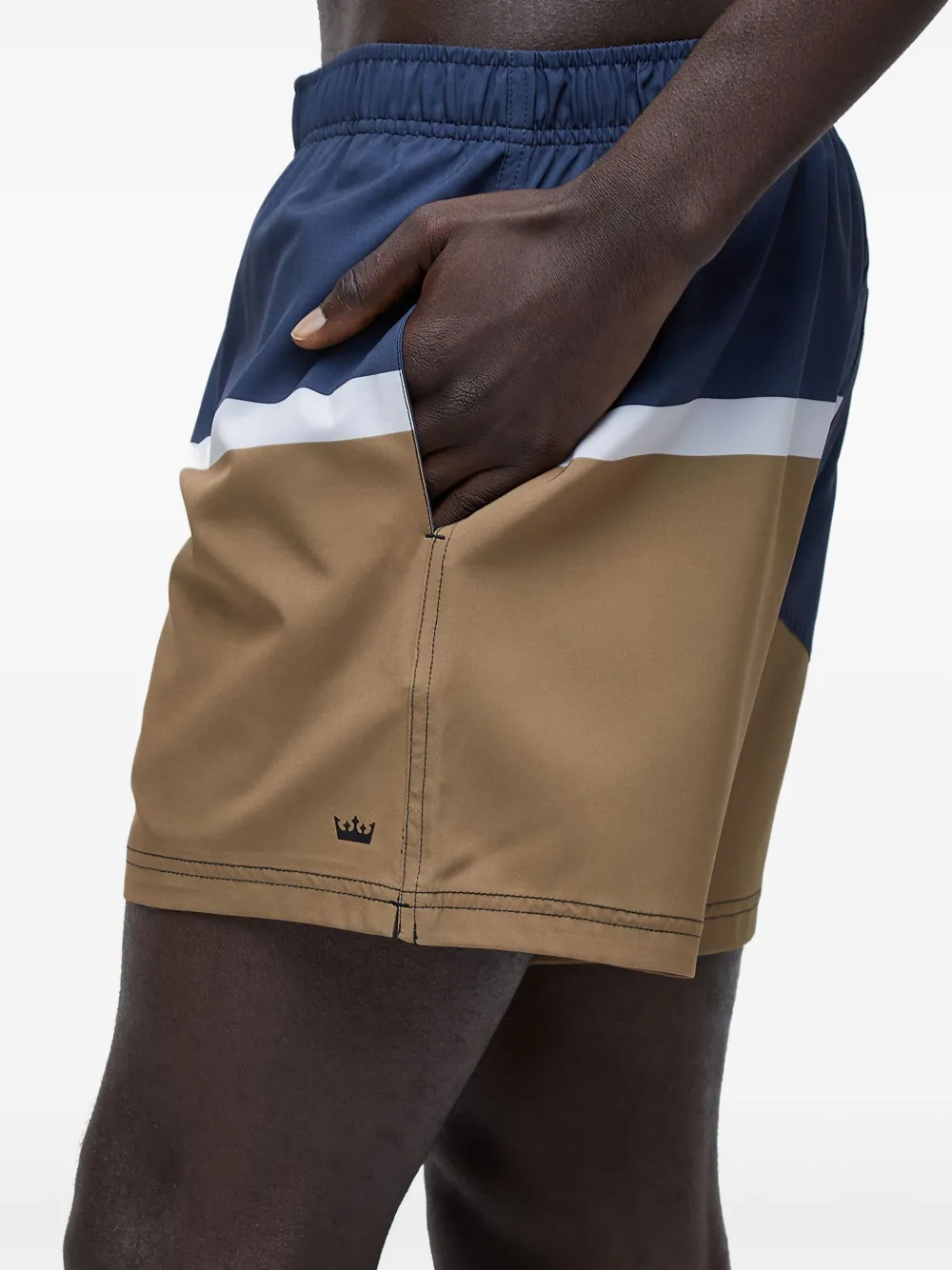 Osklen Zwembroek met colourblocking Blauw