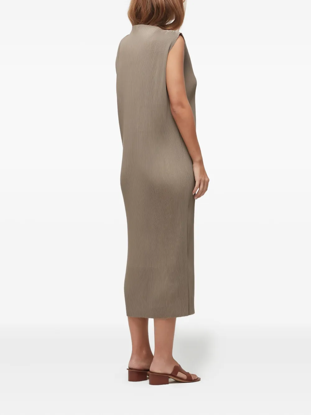 Osklen Geplooide jurk Beige