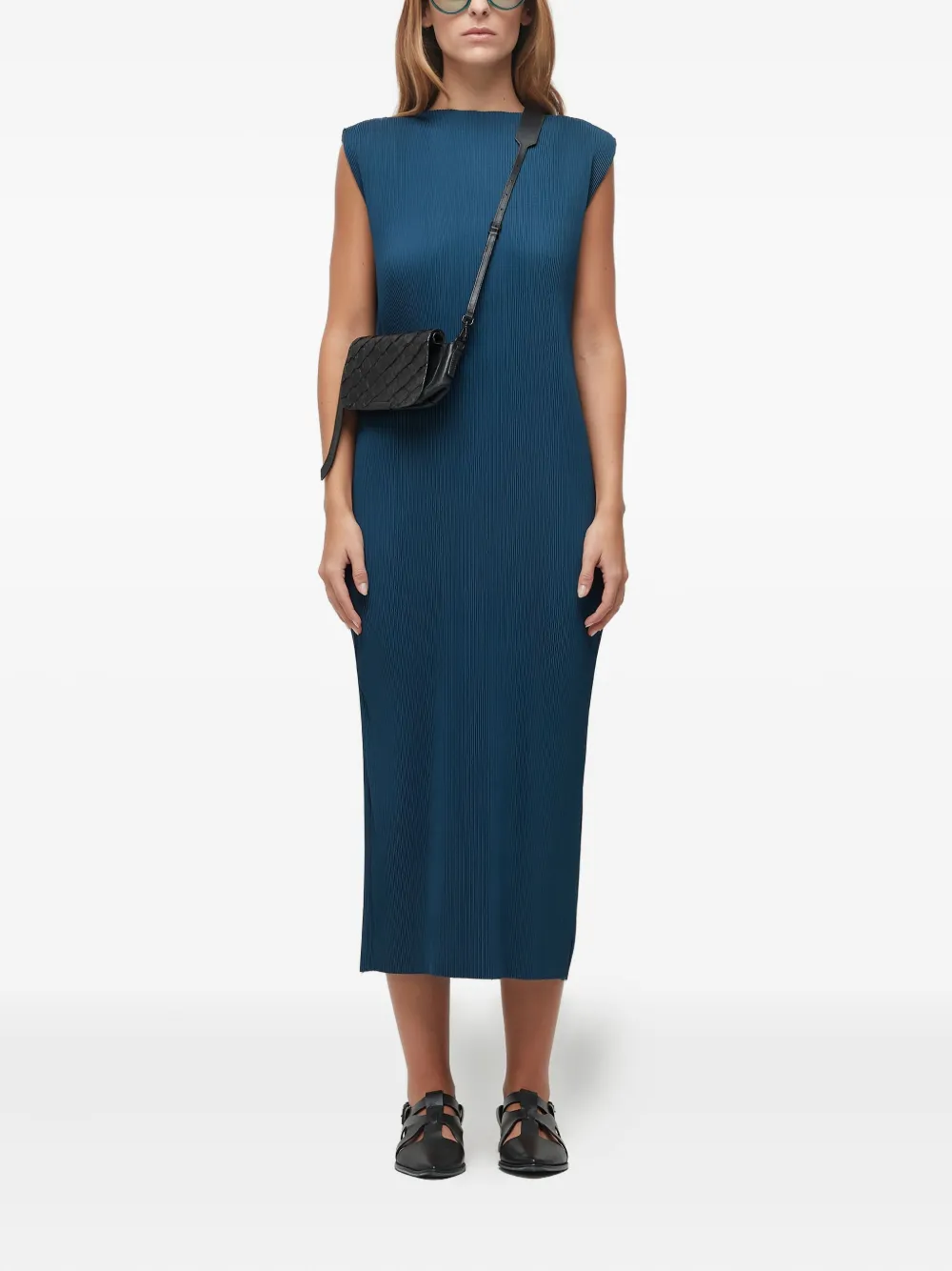 Osklen Geplooide jurk - Blauw