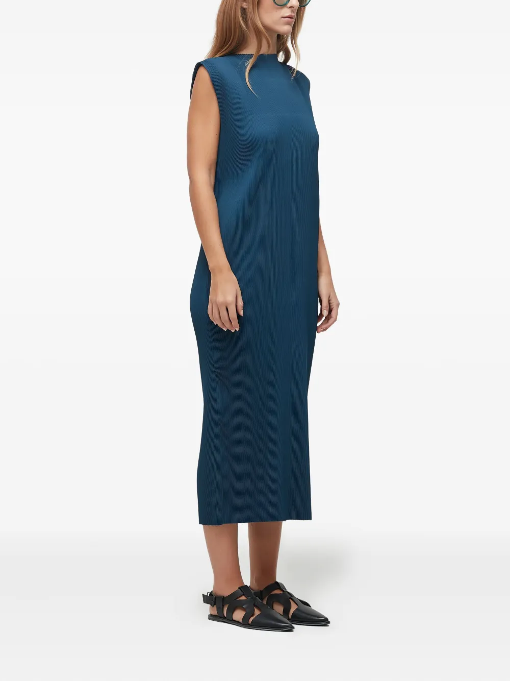 Osklen Geplooide jurk Blauw