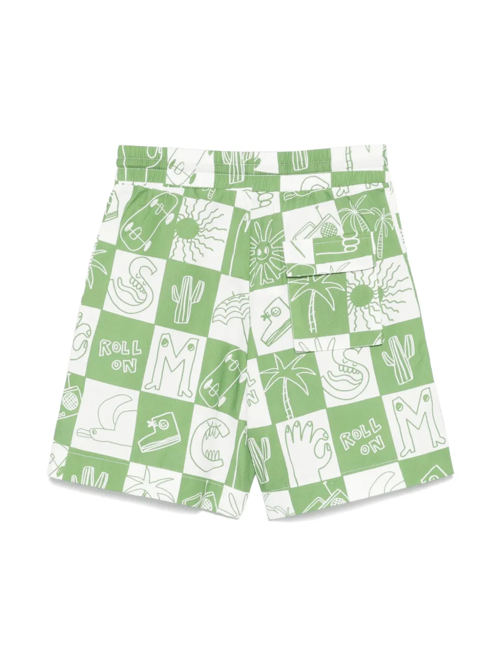 Stella McCartney Kids Shorts met grafische print - Groen