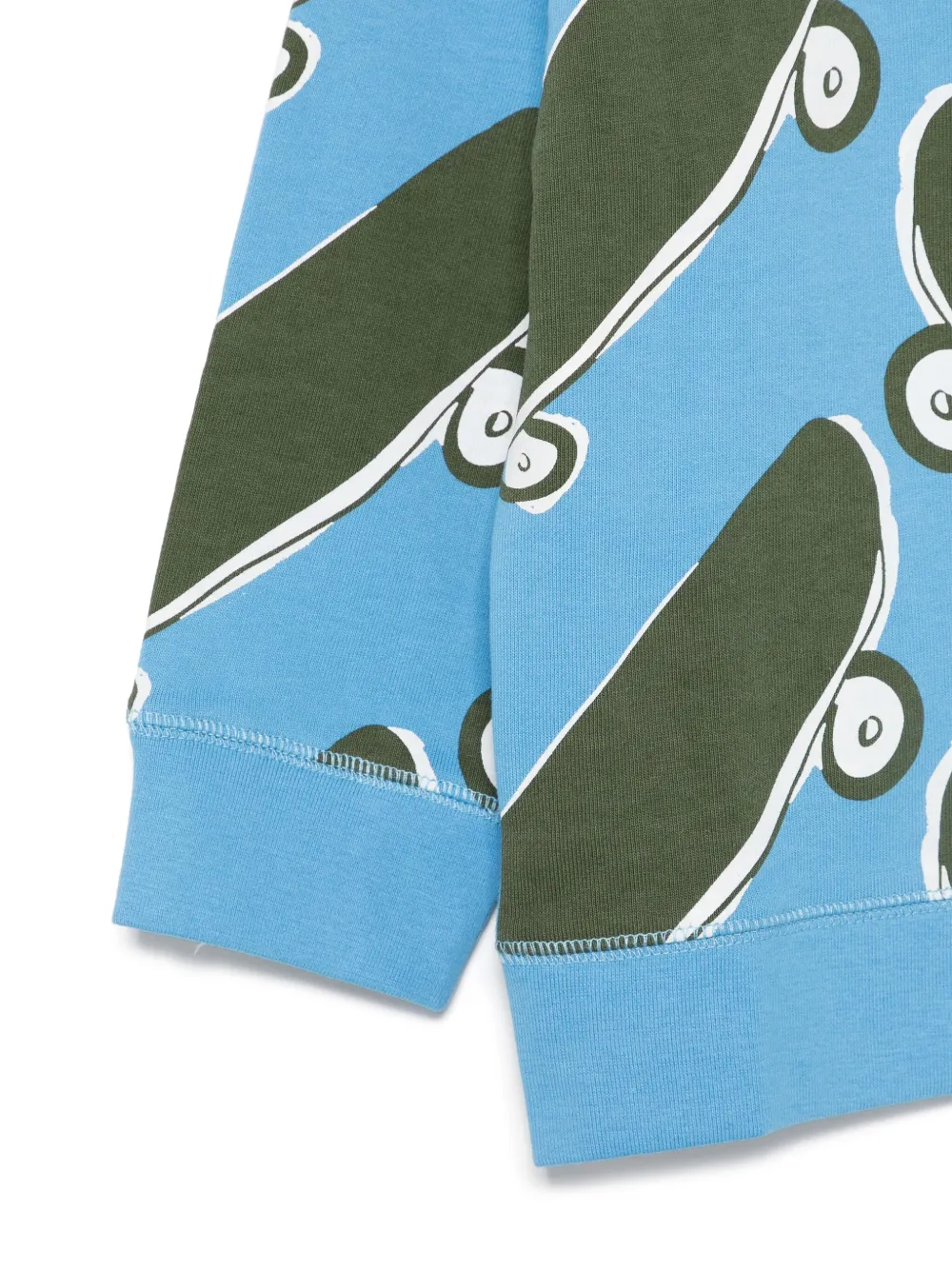 Stella McCartney Kids Sweater met grafische print Blauw